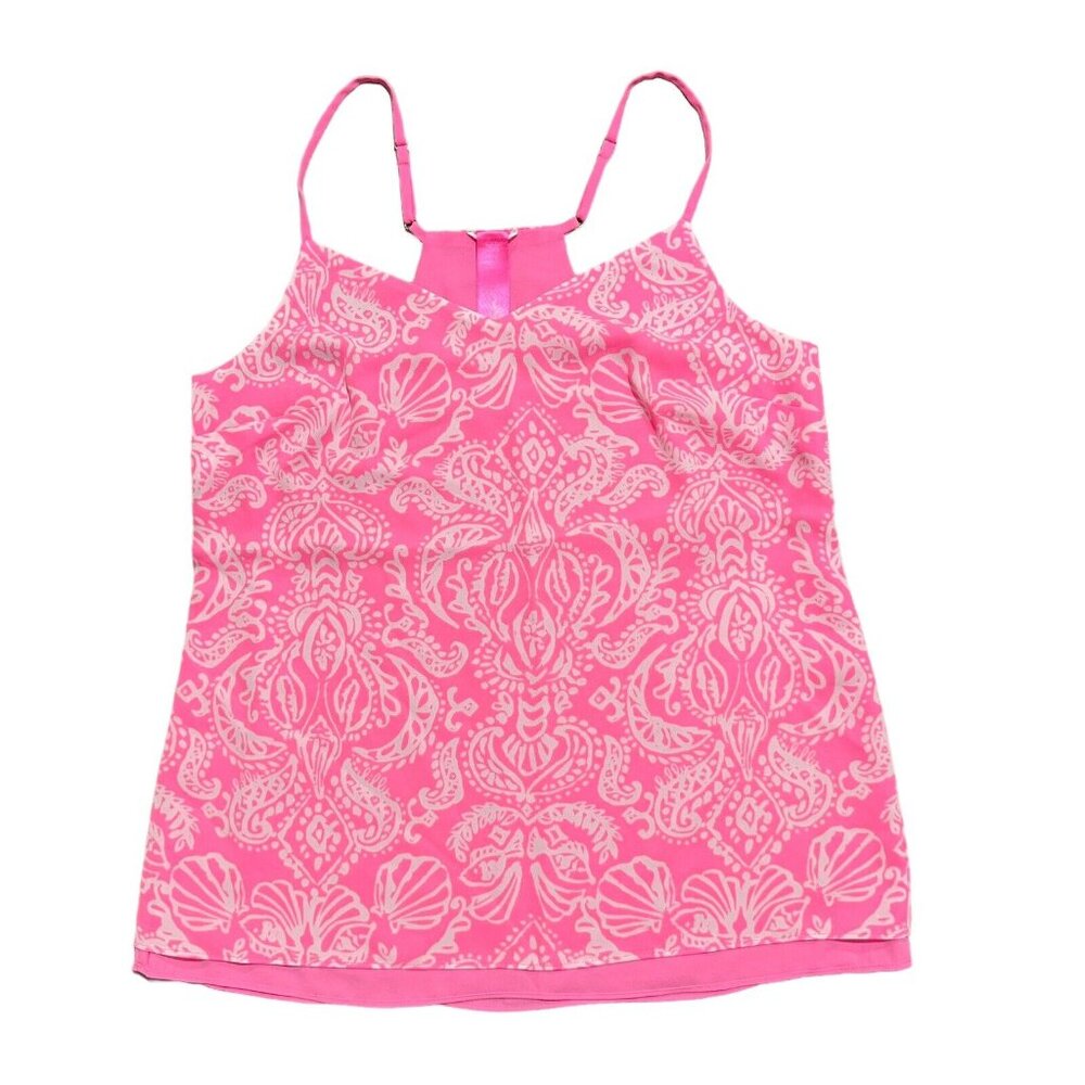 NWOT $88 Lilly Pulitzer Spritz Havana Pink Reversible Dusk Tank Top Shirt S